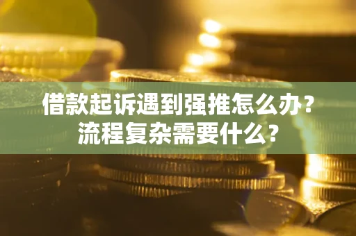 北京借款起诉遇到强推怎么办？流程复杂需要什么？