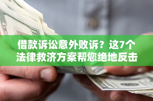北京借款诉讼意外败诉？这7个法律救济方案帮您绝地反击！