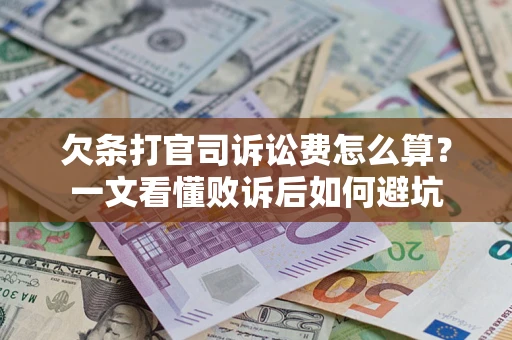北京欠条打官司诉讼费怎么算？一文看懂败诉后如何避坑